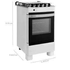 Fogao 4b Brastemp Clean Acendimento - Bfo4nabuna - loja online