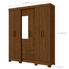 Roupeiro Henn Briz B23 6 Pts 3 Gv - B23-130 - PC / 2 - BIDU SHOP