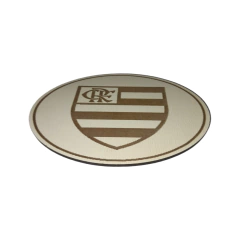 Porta Copo Time Flamengo Branco Em Mdf - comprar online