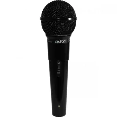 Microfone Dinâmico Cardióide MC200 Preto LESON