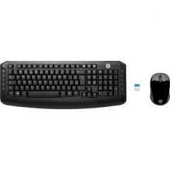 Kit Teclado + Mouse sem Fio 300 Preto HP