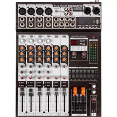 Mesa de Som 8 Canais USB SX802FX Preta SOUNDCRAFT