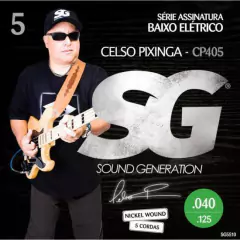 Encordoamento para Contrabaixo 5 Cordas .040 Extra Leve SG