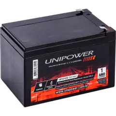 Bateria Estacionária Selada 12V/12A VRLA UP12120 UNIPOWER