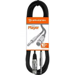 Cabo para Microfone XLR(F) X P10 10m PLAYER Preto HAYONIK na internet