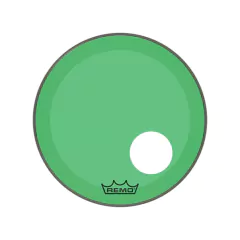 Pele P/ Bumbo 20 Pol Powerstroke 3 C/ Molde P/ Furo Colortone Transparente Verde P3-1320-ct-gn Remo - comprar online