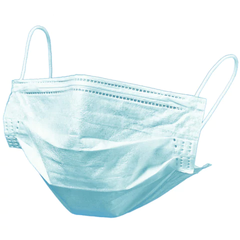 Máscara Descartável 3 Camadas Azul Para Uso Não Hospitalar Caixa Com 50 Unidades Hc500