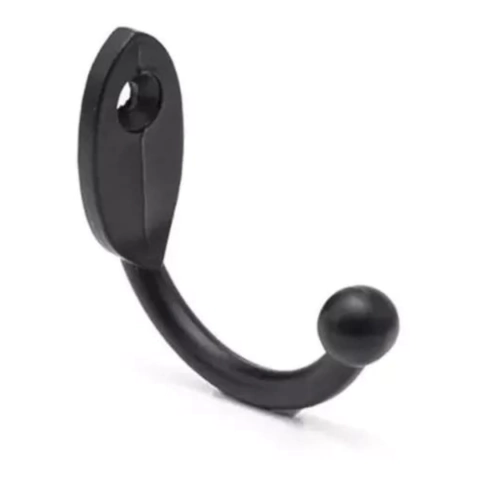 Gancho Para Porta Chaves Plastico Preto C 100