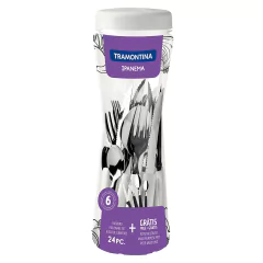 Faqueiro Ipanema Com Lâminas Em Aço Inox E Cabos De Polipropileno Branco 24 Peças - comprar online