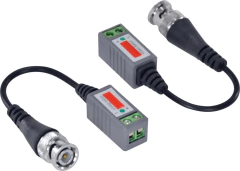 Video Balun Com Extensão Passivo Bnc X Cabo Lan Par