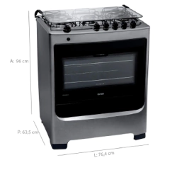 Fogao 5b Consul C/ Acend. - Cfs5naruna - comprar online