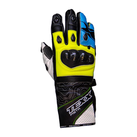 Luvas Texx Pista Azul Verd S