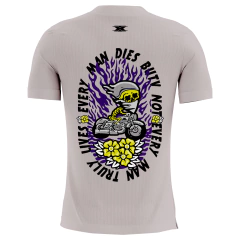 Camiseta Texx Branca Roxa Skull G - comprar online