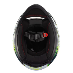 Imagem do Capacete Texx Hawk - Scream Verde E Azul 60