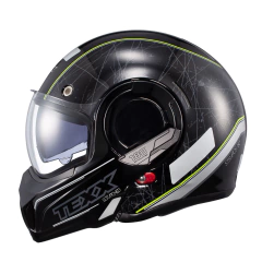 Capacete Texx Stratos 180 Scratched Preto E Verde 58