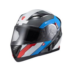 Capacete Texx Escamot Gladiator V3 Reisen Azul Verm Branc 60