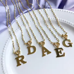 Colar De Letras Folheado Em Ouro 18k - BIDU SHOP