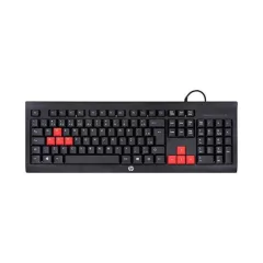 Kit Teclado e Mouse Gamer USB KM100 Preto HP - comprar online