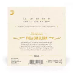 Encordoamento para Viola EJ82C Nickel Plated Steel D Addario - comprar online