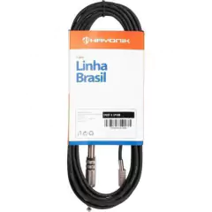Cabo de Áudio Linha Brasil P2 Estéreo X 1 P10 Mono 1,8m Preto HAYONIK - comprar online