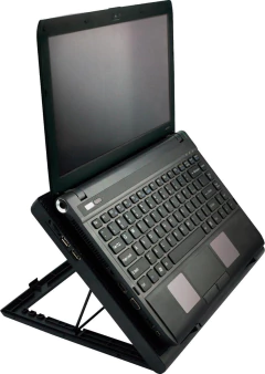 Cooler Para Notebook Warrior Power Gamer Led Verde Luminoso - Ac267 - BIDU SHOP