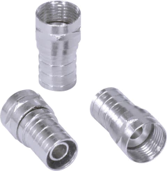 Conector F Para Rg59 Ev25 - PC / 10 - loja online