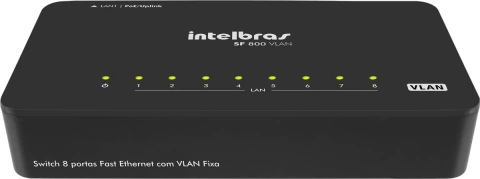 Switch 8 Portas Fast C/ Vlan Fixa Sf 800 Vlan 4760030