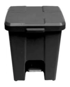 Cesto Quadrado Com Pedal 15 Litros P15 Verde - BIDU SHOP