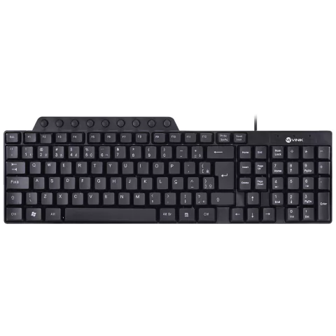 Teclado Multimidia Usb Dynamic 115 Teclas Abnt2 Resistente à água 1.8m Preto - Dt115
