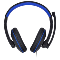 Fone Headset Gamer V Blade Ii P2 Estéreo Com Microfone Retrátil E Ajuste De Haste - Preto Com Azul na internet