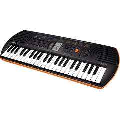 Teclado Portatil Mini 44 Teclas Sa-76 Laranja Casio - comprar online