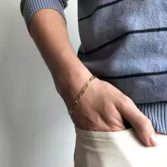 Pulseira Corrente Chapada Folheada Em Ouro 18k - comprar online