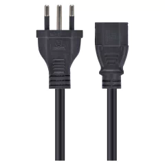 Cabo De Força Tripolar Para Fonte 3x0,75 Mm 250v 1,2 Metros - PC / 10 na internet