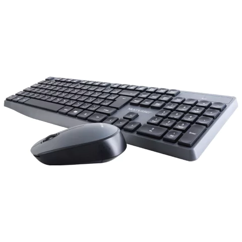 Teclado E Mouse Sem Fio 2.4ghz Usb Preto/cinza Tc245