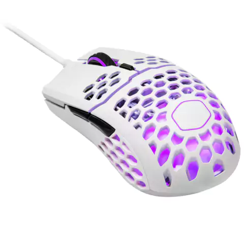 Mouse Gamer Mm711 Branco Brilhante Rgb 16000 Dpi - 6 Botões - Mm-711-wwol2