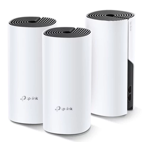 Roteador Wireless Sistema Wi-fi Mesh Dual Band 2,4/5ghz Ac1200 Deco E4 Pack 3
