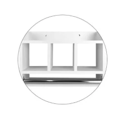 Nicho De Parede Para Banheiro Porta Toalha Em Mdf Branco na internet