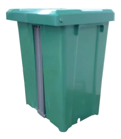 Cesto Quadrado Com Pedal 15 Litros P15 Verde - comprar online