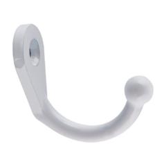 Gancho Para Porta Chaves Plastico Branco C 20 - comprar online