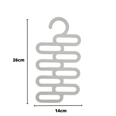 Porta Gravatas Cabide 8 Lugares Mdf 3mm Branco na internet
