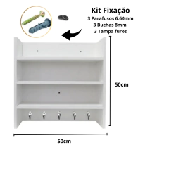 Porta Tempero Preto Em Mdf - BIDU SHOP