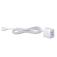 Cabo Prolongador 3a C/ Tomada Usb 3m Branco Force Line - comprar online