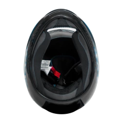 Capacete Sky Gamma Preto Brilho Transf Azul 56 - loja online