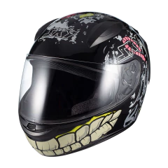 Capacete Sky Two Zombie Preto Fosco Transf Verde 60 - BIDU SHOP