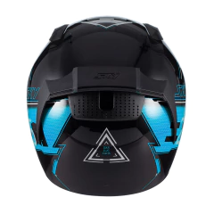 Capacete Sky Two Sorah Preto Fosco Transf Azul 58 na internet
