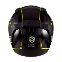 Capacete Sky Two Soldier Preto Fosco Transf Amarelo 60 - loja online