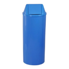 Lixeiras Com Tampa Vai-vem 22l Cor:Azul