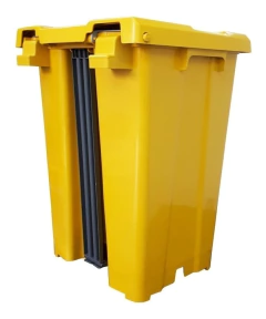 Cesto Quadrado Com Pedal 15 Litros P15 Azul - BIDU SHOP