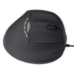 Mouse Vertical Ergonomico Ortopedico Fit 2000 Dpi Preto Cabo Usb 1.8m - Mf100 na internet