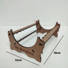 Imagem do Kit Bolacha Copo Cerveja Com 6 Unidades E Suporte 3mm Natural